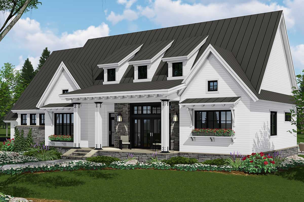 Plan 14668RK: 3-Bed Modern Farmhouse Plan with Finished Bonus Room - 2287 Sq Ft - Image #60 - Country, Farmhouse, Modern Farmhouse, New American, Ranch, Traditional