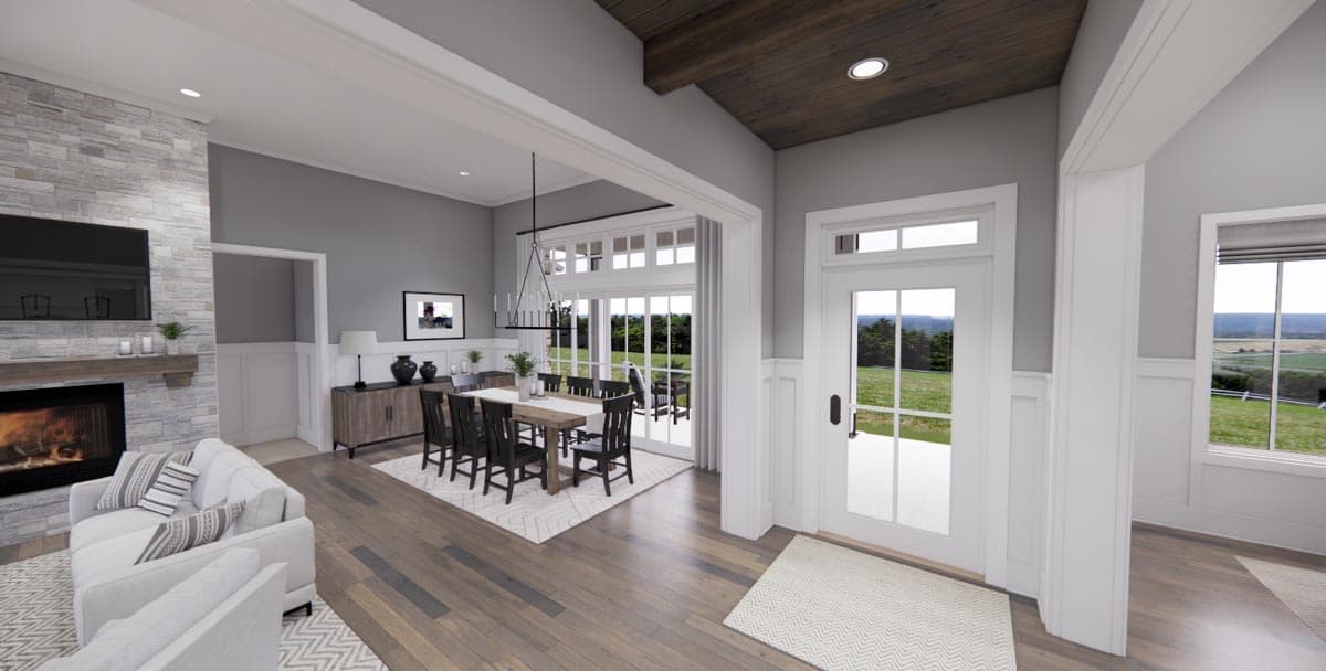 Plan 14668RK: 3-Bed Modern Farmhouse Plan with Finished Bonus Room - 2287 Sq Ft - Image #6 - Country, Farmhouse, Modern Farmhouse, New American, Ranch, Traditional