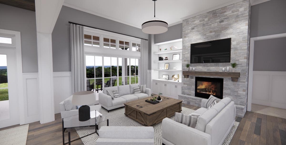Plan 14668RK: 3-Bed Modern Farmhouse Plan with Finished Bonus Room - 2287 Sq Ft - Image #9 - Country, Farmhouse, Modern Farmhouse, New American, Ranch, Traditional
