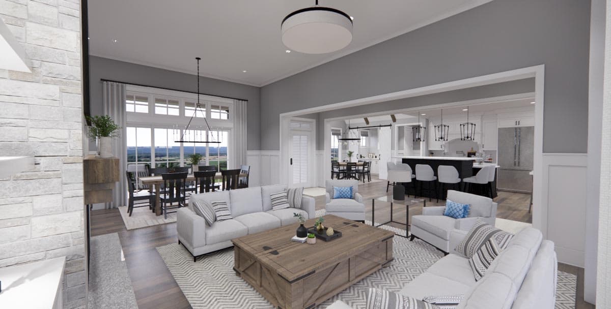 Plan 14668RK: 3-Bed Modern Farmhouse Plan with Finished Bonus Room - 2287 Sq Ft - Image #11 - Country, Farmhouse, Modern Farmhouse, New American, Ranch, Traditional