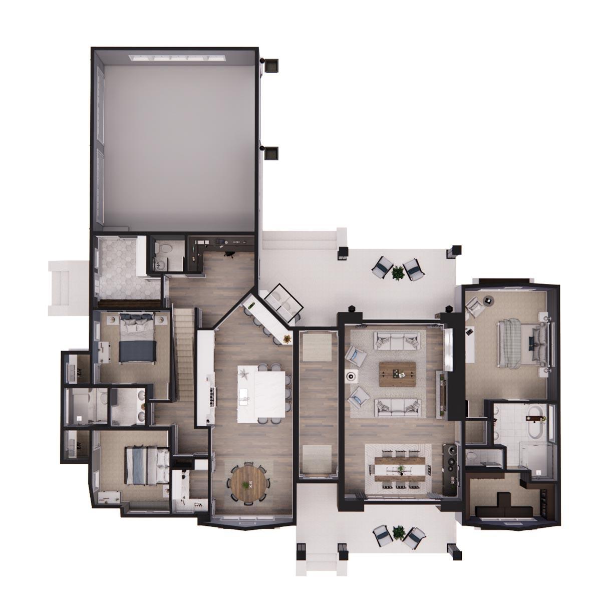 Plan 14668RK: 3-Bed Modern Farmhouse Plan with Finished Bonus Room - 2287 Sq Ft - Image #56 - Country, Farmhouse, Modern Farmhouse, New American, Ranch, Traditional