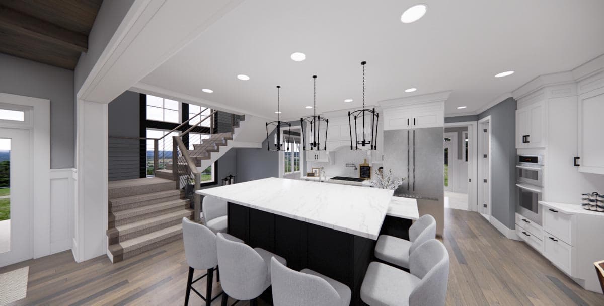 Plan 14669RK: Modern Farmhouse with Kitchen-To-Covered-Porch Pass-Through - 2837 Sq Ft - Image #10 - Country, Farmhouse, Modern Farmhouse, New American, Transitional