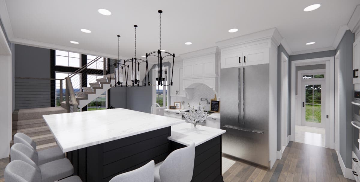 Plan 14669RK: Modern Farmhouse with Kitchen-To-Covered-Porch Pass-Through - 2837 Sq Ft - Image #12 - Country, Farmhouse, Modern Farmhouse, New American, Transitional