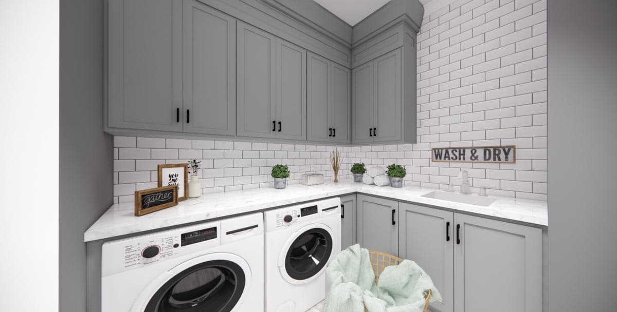 Plan 14669RK: Modern Farmhouse with Kitchen-To-Covered-Porch Pass-Through - 2837 Sq Ft - Image #17 - Country, Farmhouse, Modern Farmhouse, New American, Transitional