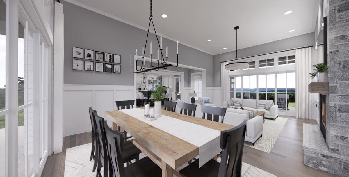 Plan 14669RK: Modern Farmhouse with Kitchen-To-Covered-Porch Pass-Through - 2837 Sq Ft - Image #24 - Country, Farmhouse, Modern Farmhouse, New American, Transitional