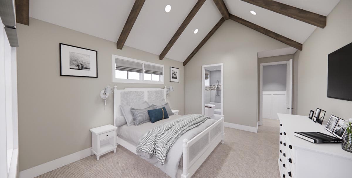 Plan 14669RK: Modern Farmhouse with Kitchen-To-Covered-Porch Pass-Through - 2837 Sq Ft - Image #28 - Country, Farmhouse, Modern Farmhouse, New American, Transitional