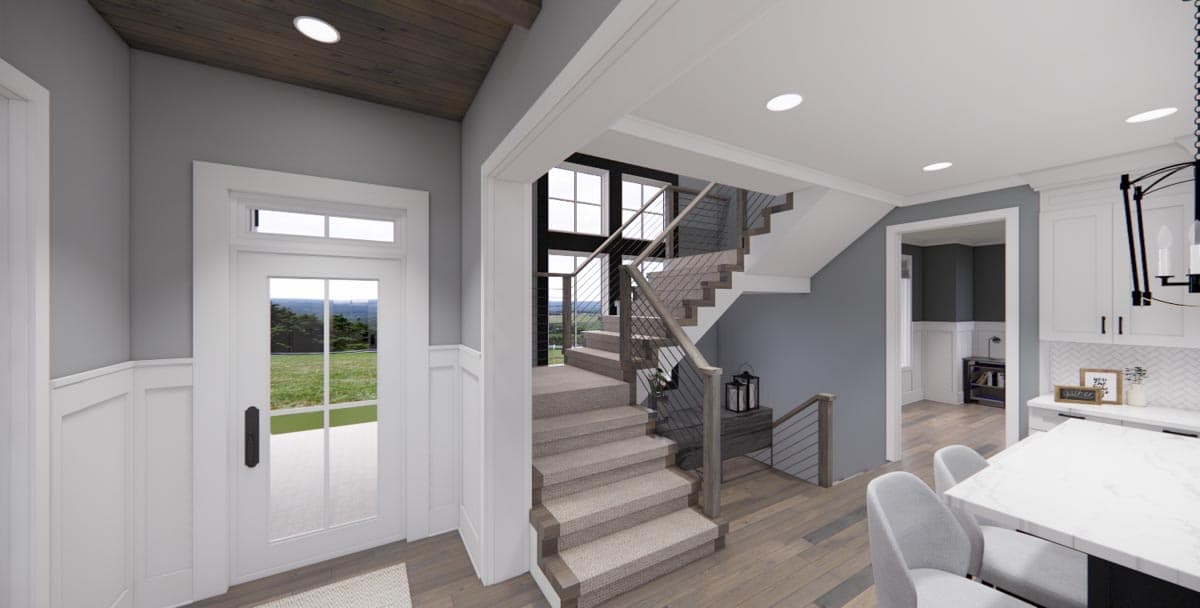Plan 14669RK: Modern Farmhouse with Kitchen-To-Covered-Porch Pass-Through - 2837 Sq Ft - Image #32 - Country, Farmhouse, Modern Farmhouse, New American, Transitional