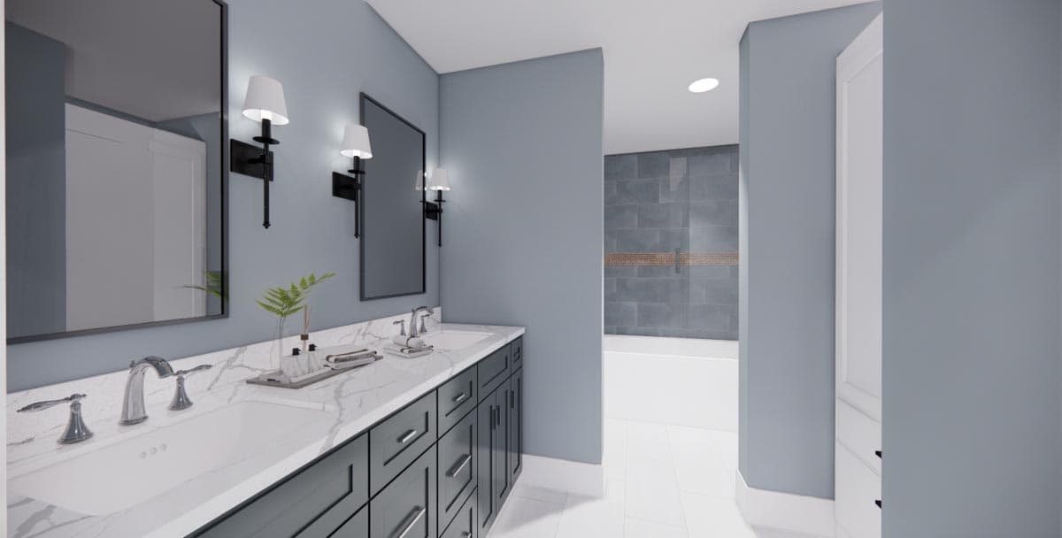 Plan 14669RK: Modern Farmhouse with Kitchen-To-Covered-Porch Pass-Through - 2837 Sq Ft - Image #42 - Country, Farmhouse, Modern Farmhouse, New American, Transitional