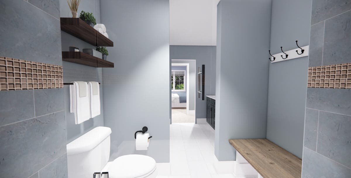 Plan 14669RK: Modern Farmhouse with Kitchen-To-Covered-Porch Pass-Through - 2837 Sq Ft - Image #43 - Country, Farmhouse, Modern Farmhouse, New American, Transitional