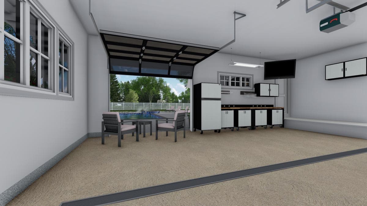 Plan 14669RK: Modern Farmhouse with Kitchen-To-Covered-Porch Pass-Through - 2837 Sq Ft - Image #47 - Country, Farmhouse, Modern Farmhouse, New American, Transitional