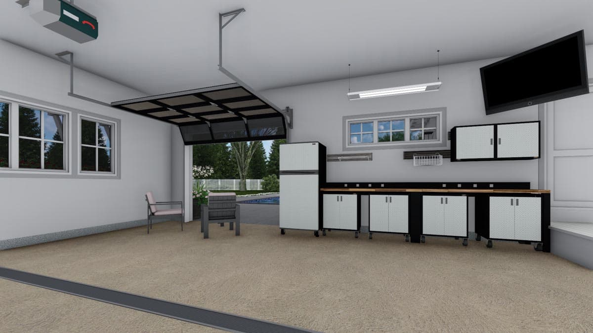 Plan 14669RK: Modern Farmhouse with Kitchen-To-Covered-Porch Pass-Through - 2837 Sq Ft - Image #48 - Country, Farmhouse, Modern Farmhouse, New American, Transitional