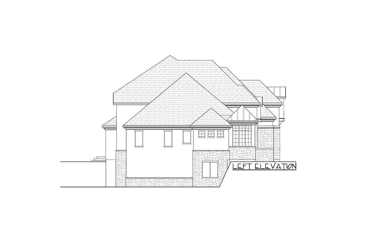Plan 290093IY: Stately 4-Bedroom European House Plan with 3-Car Garage - Image #7 - European, Northwest, Traditional, Transitional