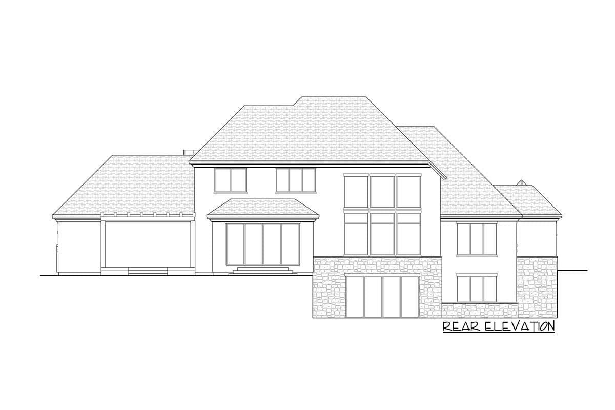 Plan 290093IY: Stately 4-Bedroom European House Plan with 3-Car Garage - Image #8 - European, Northwest, Traditional, Transitional