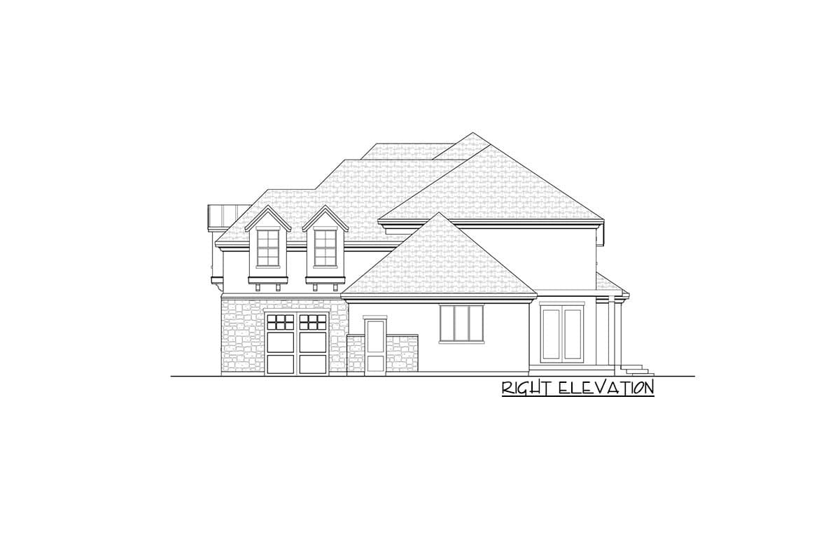 Plan 290093IY: Stately 4-Bedroom European House Plan with 3-Car Garage - Image #9 - European, Northwest, Traditional, Transitional