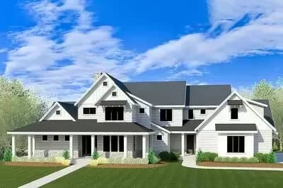 Luxury Modern Farmhouse with Sport Court