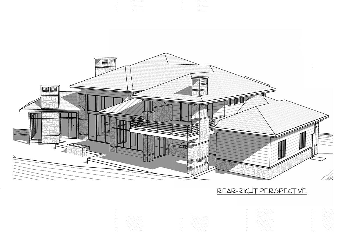 Plan 290101IY: Spacious 4-Bedroom Modern Home Plan with Lower Level Expansion - Image #27 - European, Mountain, New American, Prairie, Transitional