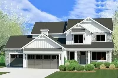 4-Bedroom House Plan with Optional Lower Level