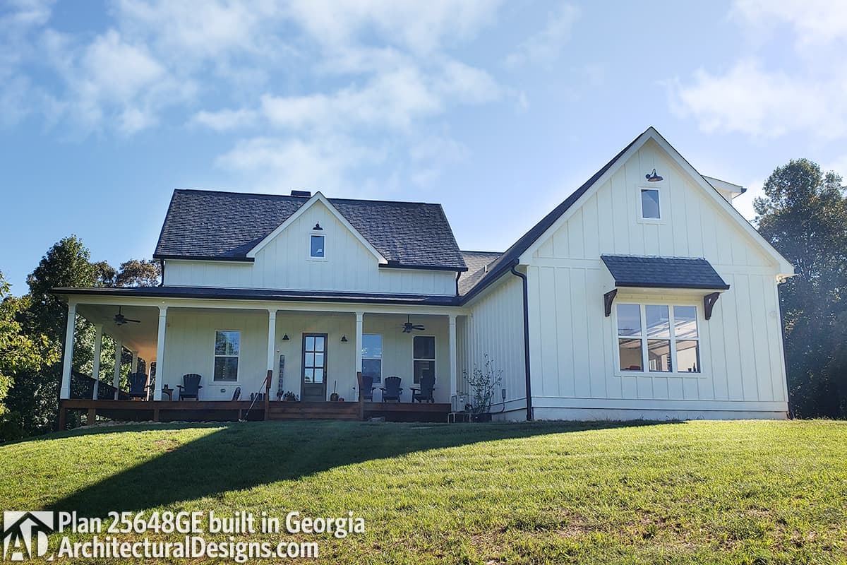 Plan 25648GE: 3-Bed Modern Farmhouse Plan with Open Concept Layout and a Bonus Room - Image #13 - Cottage, Country, Farmhouse, Modern Farmhouse, Southern, Traditional