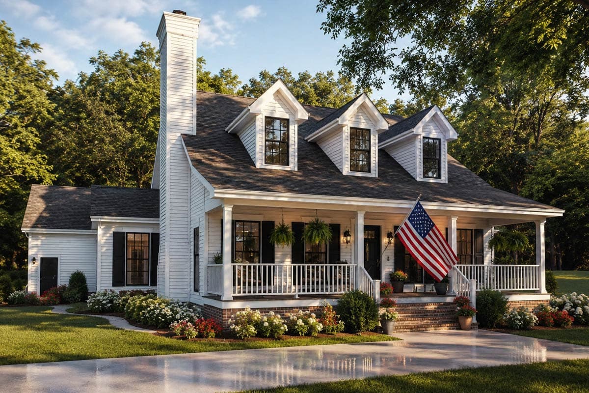 Plan image - 70600MK:Traditional Country Home Plan with Home Office and Bonus Room - 2072 Sq Ft