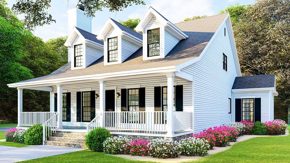 Plan 70600MK: Traditional Country Home Plan with Home Office and Bonus Room - 2072 Sq Ft - Image #5 - Country, Farmhouse, Modern Farmhouse, Traditional