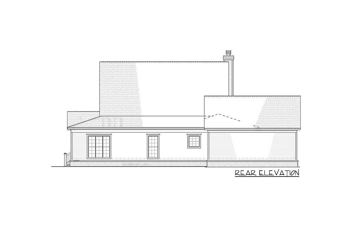 Plan 70600MK: Traditional Country Home Plan with Home Office and Bonus Room - 2072 Sq Ft - Image #7 - Country, Farmhouse, Modern Farmhouse, Traditional