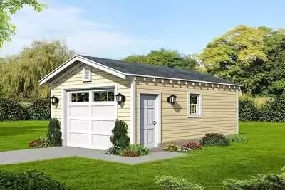 Simple Single-Car Garage Plan