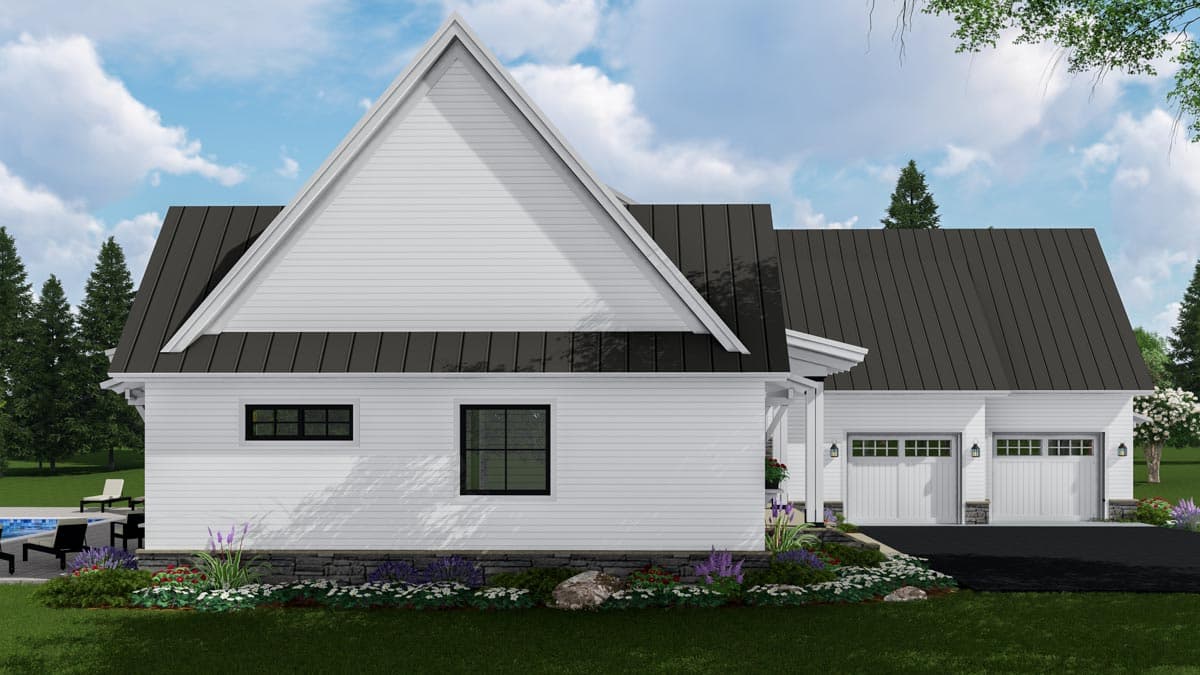 Plan 14670RK: Charming 3-Bedroom Modern Farmhouse with Courtyard Garage - Image #4 - Cottage, Country, Farmhouse, Modern Farmhouse, New American, Traditional