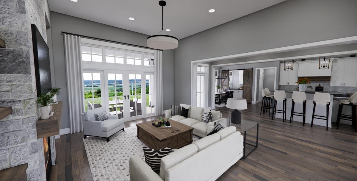Plan 14670RK: Charming 3-Bedroom Modern Farmhouse with Courtyard Garage - Image #12 - Cottage, Country, Farmhouse, Modern Farmhouse, New American, Traditional