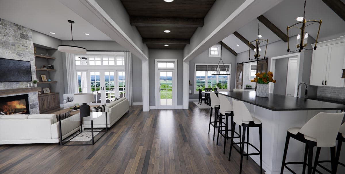 Plan 14670RK: Charming 3-Bedroom Modern Farmhouse with Courtyard Garage - Image #13 - Cottage, Country, Farmhouse, Modern Farmhouse, New American, Traditional
