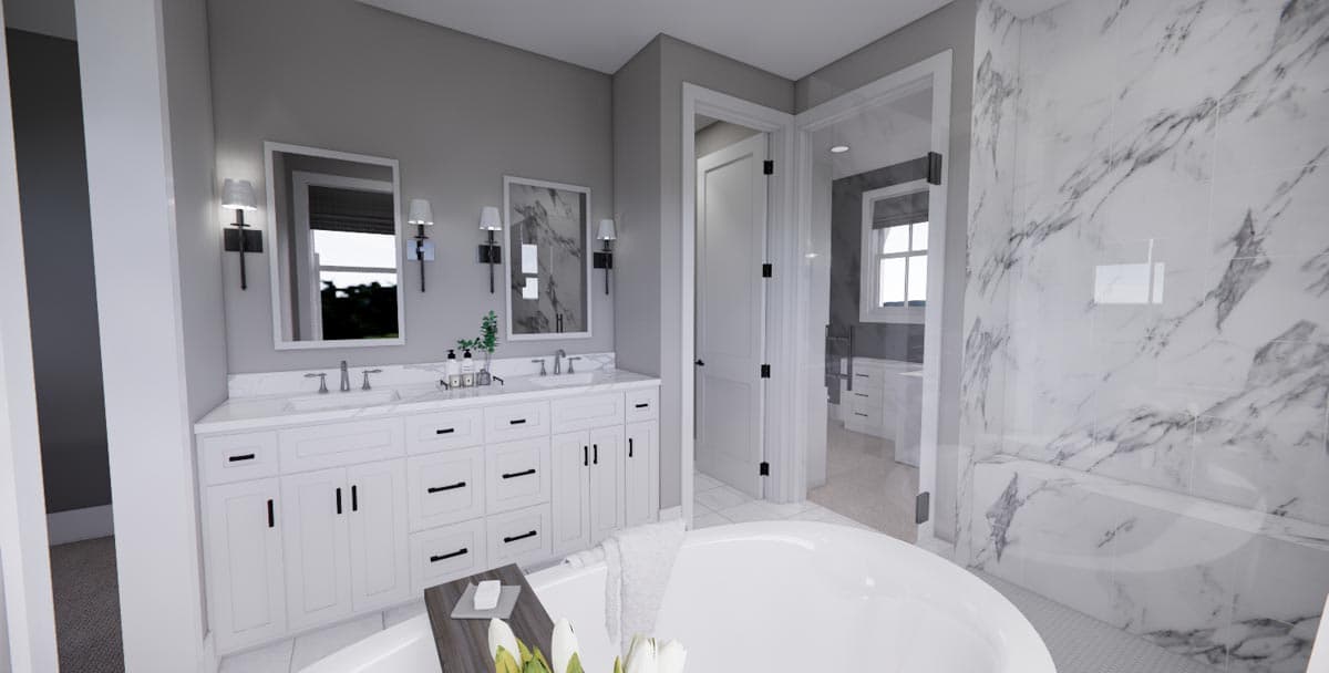 Plan 14670RK: Charming 3-Bedroom Modern Farmhouse with Courtyard Garage - Image #33 - Cottage, Country, Farmhouse, Modern Farmhouse, New American, Traditional