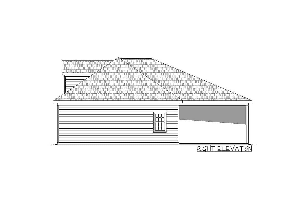 Plan 68545VR: Lift-Friendly 4-Car Garage Plan - Image #4 - Country, Traditional