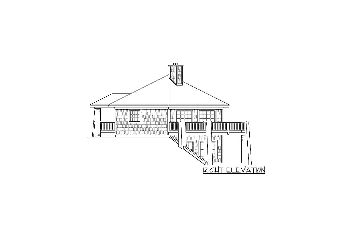 Plan 72914DA: 6-Sided House Plan with Basement Option - Image #4 - Craftsman, Vacation
