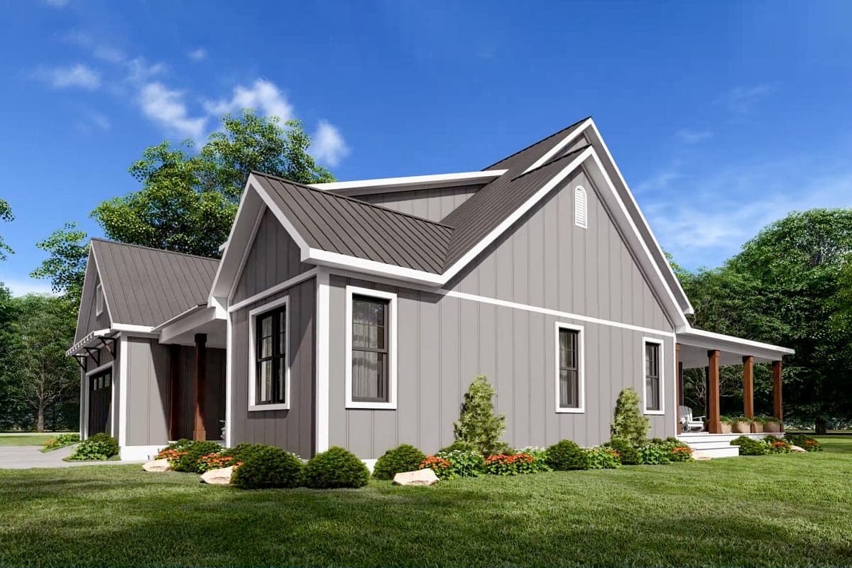 Plan 22532DR: Split-Bedroom Modern Farmhouse Plan with Main-Floor Master - Image #9 - Country, Farmhouse, Modern Farmhouse, New American