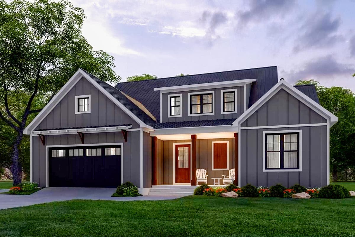 Plan 22532DR: Split-Bedroom Modern Farmhouse Plan with Main-Floor Master - Image #31 - Country, Farmhouse, Modern Farmhouse, New American