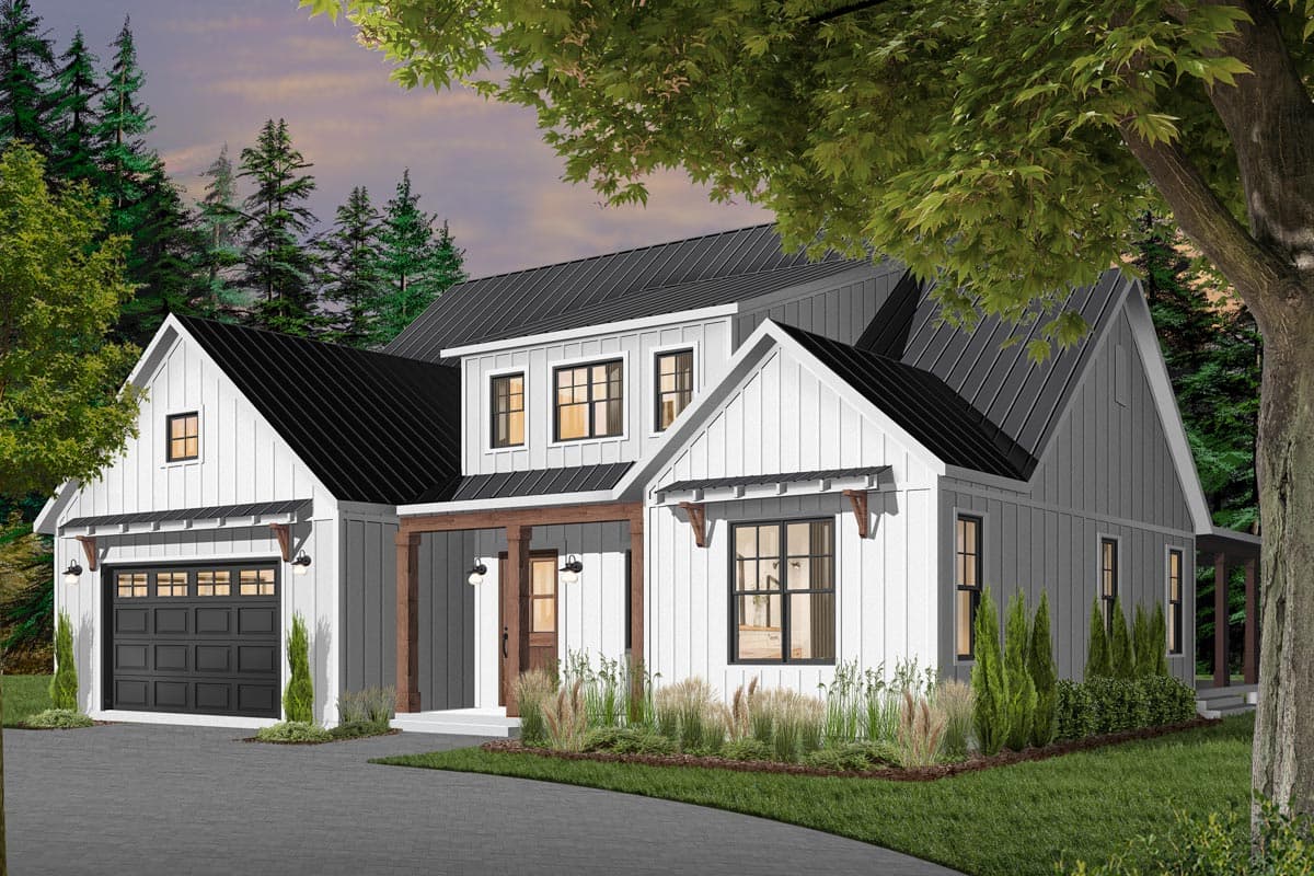 Plan 22532DR: Split-Bedroom Modern Farmhouse Plan with Main-Floor Master - Image #32 - Country, Farmhouse, Modern Farmhouse, New American