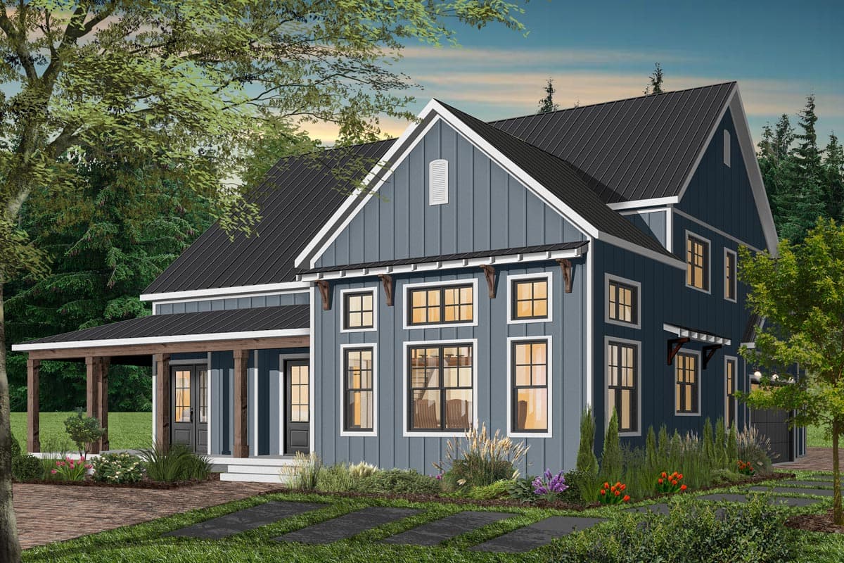 Plan 22532DR: Split-Bedroom Modern Farmhouse Plan with Main-Floor Master - Image #35 - Country, Farmhouse, Modern Farmhouse, New American