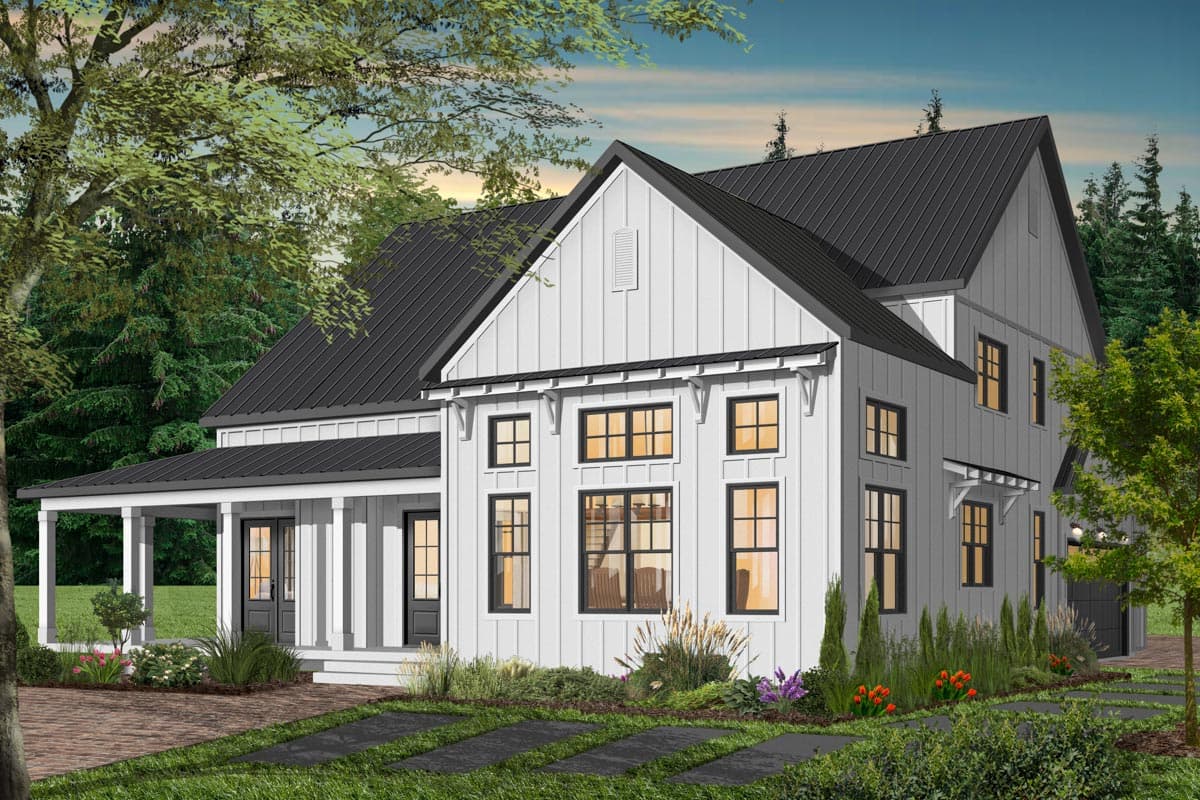 Plan 22532DR: Split-Bedroom Modern Farmhouse Plan with Main-Floor Master - Image #37 - Country, Farmhouse, Modern Farmhouse, New American