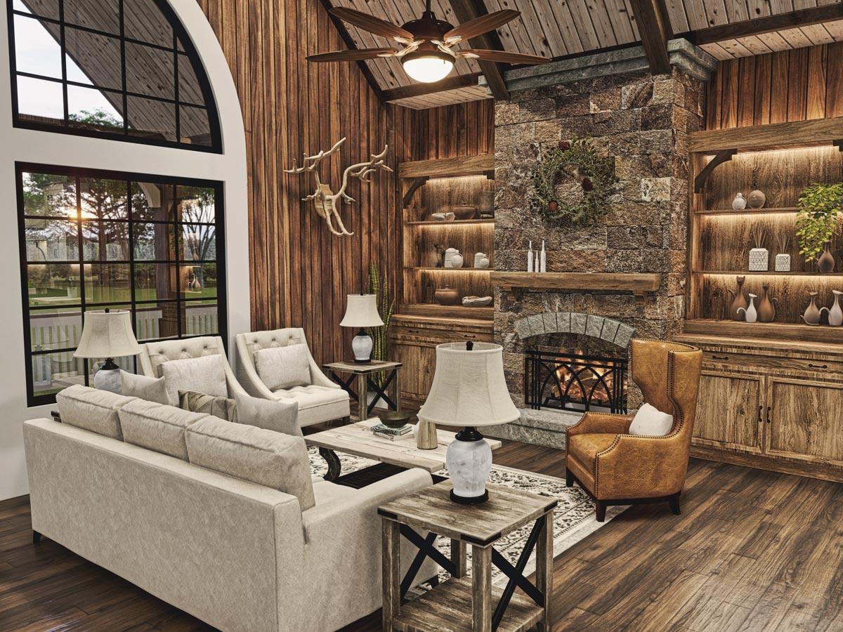 Plan 25650GE: Traditional Home Plan with Dual Master Suites - 1808 Sq Ft - Image #15 - Cottage, Craftsman, Rustic, Traditional, Vacation