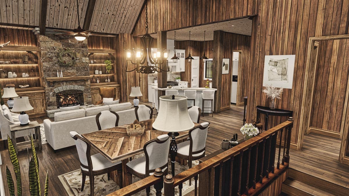 Plan 25650GE: Traditional Home Plan with Dual Master Suites - 1808 Sq Ft - Image #16 - Cottage, Craftsman, Rustic, Traditional, Vacation