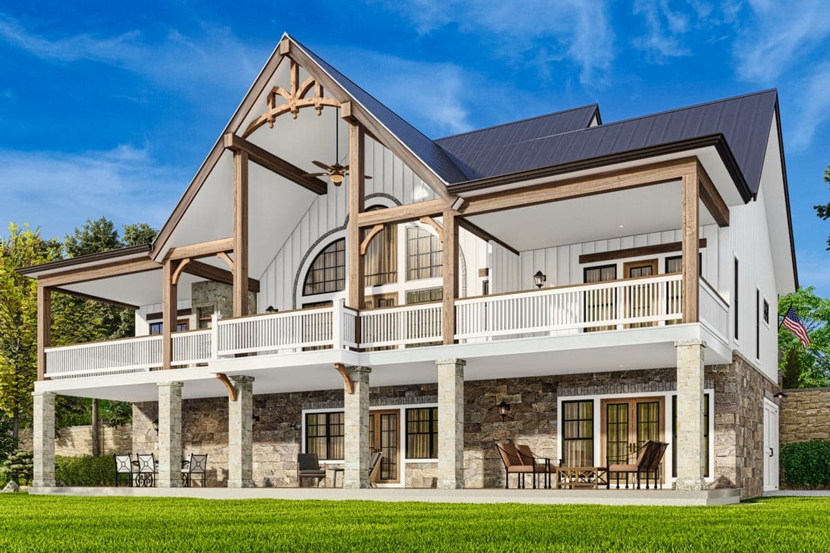 Plan 25650GE: Traditional Home Plan with Dual Master Suites - 1808 Sq Ft - Image #7 - Cottage, Craftsman, Rustic, Traditional, Vacation