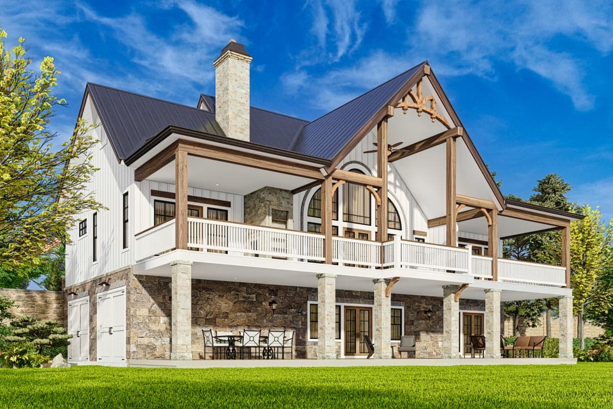 Plan 25650GE: Traditional Home Plan with Dual Master Suites - 1808 Sq Ft - Image #9 - Cottage, Craftsman, Rustic, Traditional, Vacation