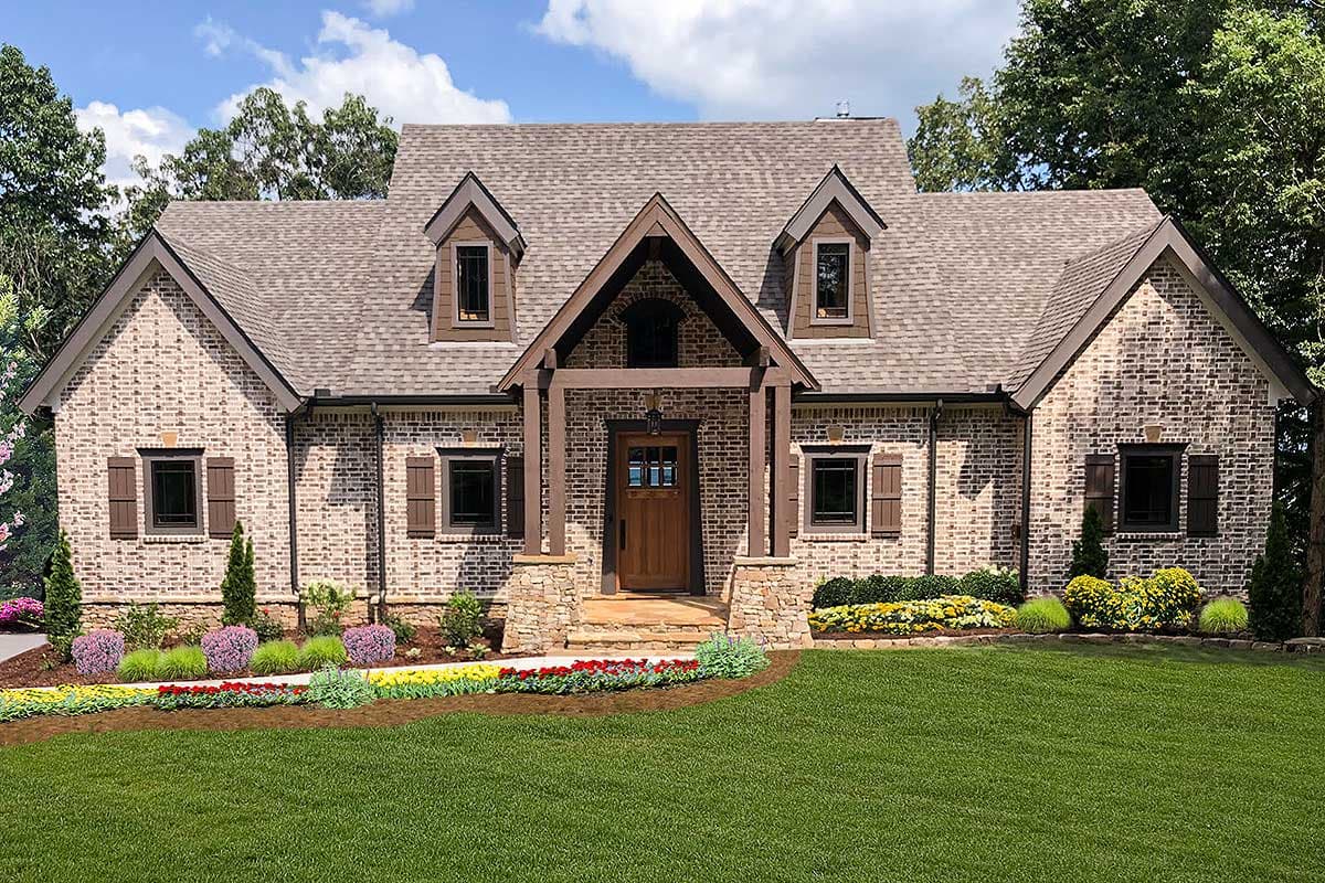 Plan 25650GE: Traditional Home Plan with Dual Master Suites - 1808 Sq Ft - Image #20 - Cottage, Craftsman, Rustic, Traditional, Vacation