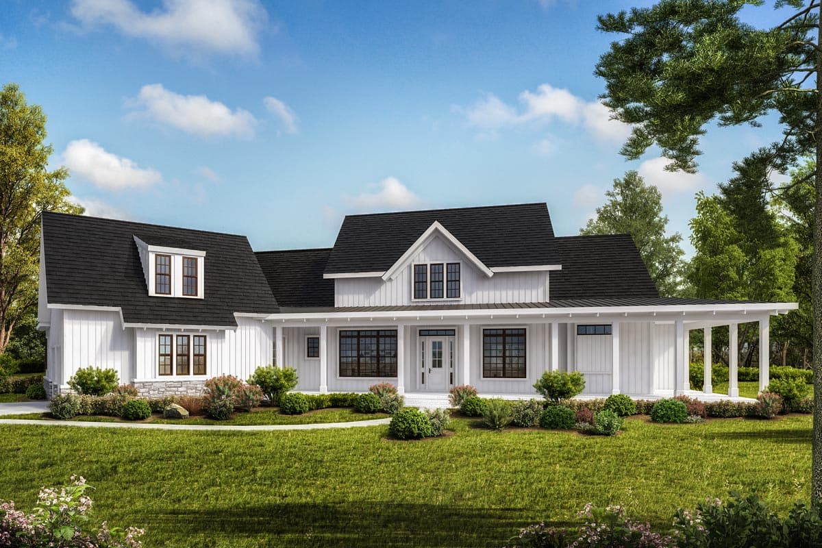 Plan 25651GE: Modern Three-Bed Farmhouse with Optional Guest Suite - 3171 Sq Ft - Image #17 - Country, Farmhouse, Modern Farmhouse, Southern, Traditional