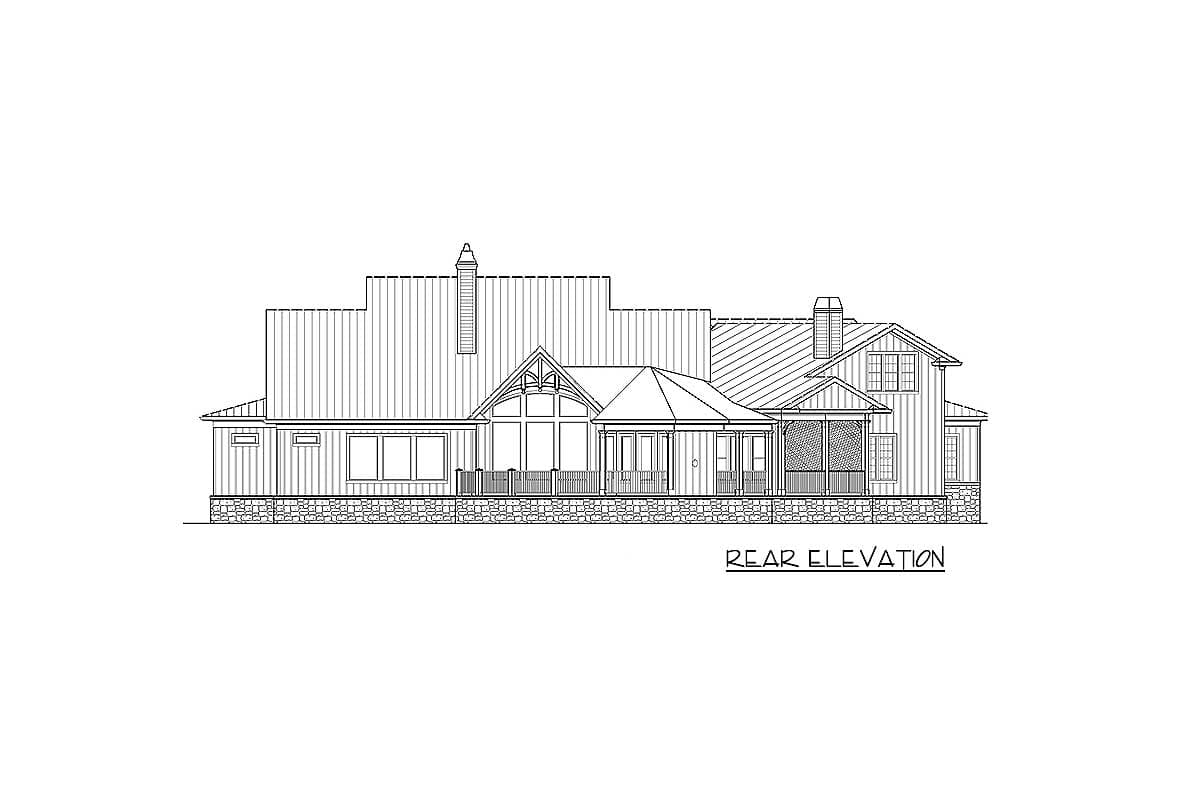 Plan 25651GE: Modern Three-Bed Farmhouse with Optional Guest Suite - 3171 Sq Ft - Image #18 - Country, Farmhouse, Modern Farmhouse, Southern, Traditional