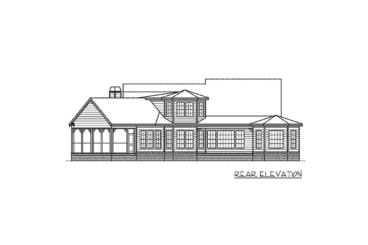 Plan 25652GE: Modern Farmhouse Plan with Generous Outdoor Living Space  - Image #9 - Cottage, Country, Farmhouse, Southern