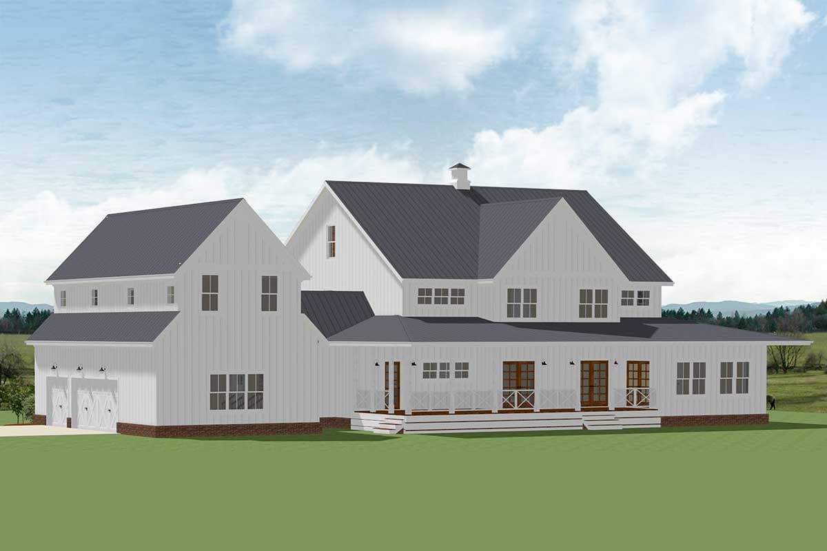 Plan 46354LA: 5-Bedroom Farmhouse Plan with Optional Garage Loft - Image #7 - Country, Farmhouse, Modern Farmhouse, Traditional