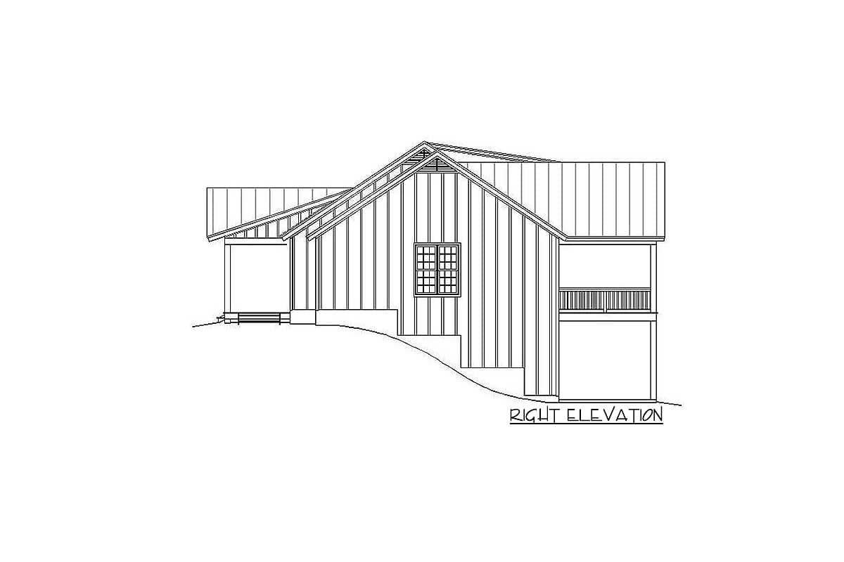 Plan 68553VR: Versatile and Spacious 2-Bedroom Farmhouse Plan - Image #5 - Country, Ranch, Traditional