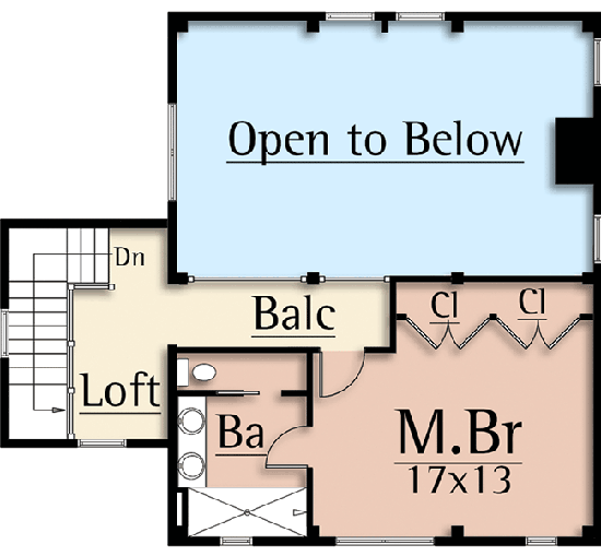 Plan 18872CK: Unique Farmhouse Plan with Private 2nd Floor Master Suite - Floor Plan - Second Level - Country, Farmhouse, Rustic, Vacation