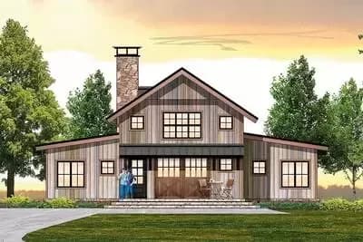 3-Bed Vacation House Plan with Main-Floor Master