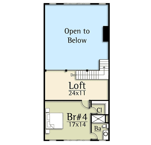 Plan 18877CK: Split-Bedroom Country-inspired Vacation House Plan - Floor Plan - 2nd Floor - Country, Mountain, Rustic, Vacation